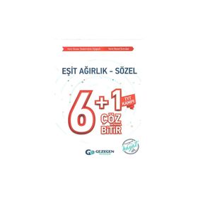 Gezegen Yayınları TYT Kampı Eşit Ağırlık Sözel 6+1 Çöz Bir Haftada Bitir