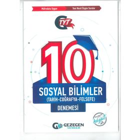 Gezegen Yayınları TYT Sosyal Bilimler 10 Deneme