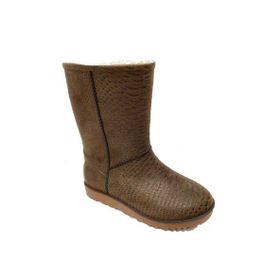 Gezer 00546 Kahverengi Kar Kış Sıcak Astar Filet Çocuk Çizme