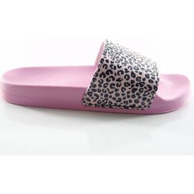 Gezer 12221 Leopar Desenli Pembe Kadın Terlik