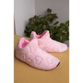 Gezer 3124 Pembe Kadın Ses Yapmayan Taban Panduf Ev Ayakkabısı