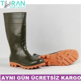 Gezer S4 Haki Çelik Burunlu Uzun Erkek Çizme