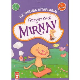 Gezgin Kedi Mırnav / İlk Okuma Kitaplarım (10 Kitap) - Fatma Işık - Timaş Yayınları