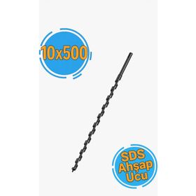 GFB 10x500 mm Sds Plus Ağaç Delme Matkap Ucu