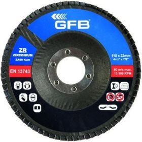 GFB 115 mm 40 Kum 10 Adet Zirkonyum Flap Disk Zımpara