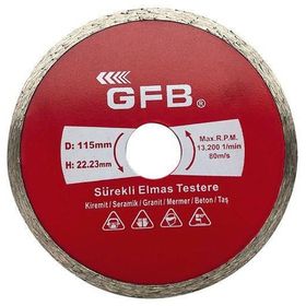 GFB 115 mm Sürekli Turbo Elmas Mermer Granit Kesici