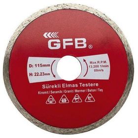 GFB 115 mm Sürekli Turbo Elmas Mermer Granit Kesici