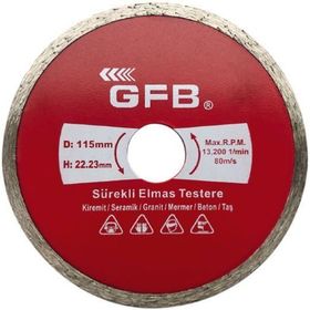 GFB 115 mm Sürekli Turbo Elmas Mermer Granit Kesici