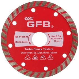GFB 115 mm Turbo Elmas Mermer Granit Kesici