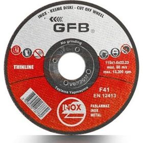 GFB 115x1.0x22.23 İnox Kesici Taş