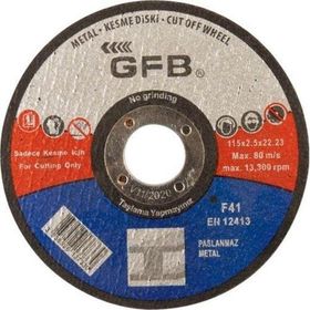 GFB 115x2.5x22.23 mm Metal Kesici Taş