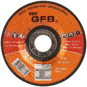 GFB 115x6x22.23 mm 10 Adet Metal Taşlama Taşı