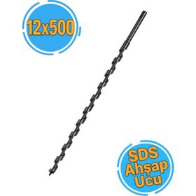 GFB 12x500 mm Sds Plus Ağaç Delme Matkap Ucu