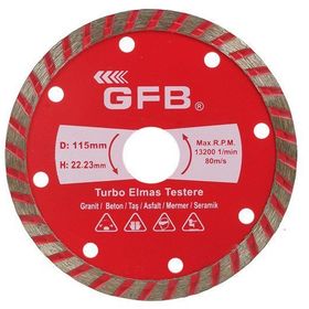 GFB 180 mm Turbo Elmas Mermer Granit Kesici
