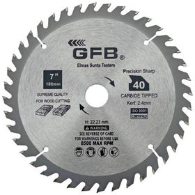 GFB 185 mm Elmas Uçlu Sunta Ahşap Kesme Daire Testere