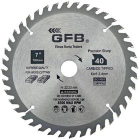 GFB 190 x 40T x 30 mm Elmas Sunta Ahşap Testeresi