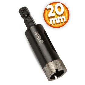 GFB 20 mm Hex Matkap Girişli Elmaslı Granit Mermer Delici Panç