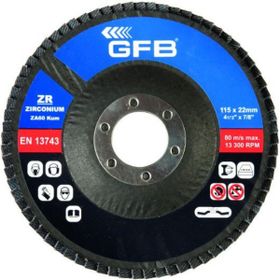 GFB 2325 115x120 mm Zirkonyum Flap Disk Zımpara