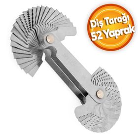 GFB 52 Yaprak Metrik Inç Diş Tarağı