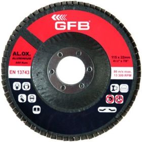 GFB Alüminyum Flap 115 Mm 80 Kum Disk Zımpara