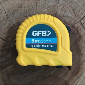 GFB Çelik 5 Metre 25 mm Kırılmaz Abs Plastik Şerit Metre