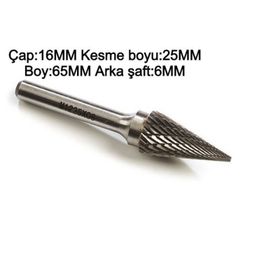 GFB M16x25x06 M-Konik Sivri Freze