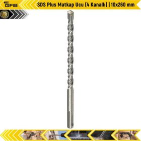 GFB SDS Plus 4 Kanallı 10x260 mm Matkap Ucu