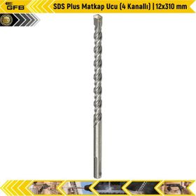 GFB SDS Plus 4 Kanallı 12x310 mm Matkap Ucu