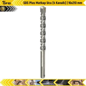 GFB SDS Plus 4 Kanallı 16x210 mm Matkap Ucu