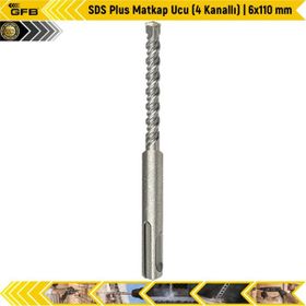 GFB SDS Plus 4 Kanallı 6x110 mm Matkap Ucu