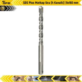 GFB SDS Plus 4 Kanallı 9x160 mm Matkap Ucu