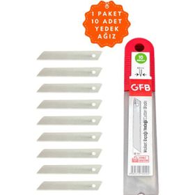 Gfb Standart Tek Gövde 18x05 mm 10'lu Kırımsız Maket Bıçağı Yedeği