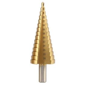 GFB TYC00138968196 4-30 mm Titan Metal Saç Delme Kademeli Matkap Ucu