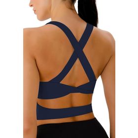 Ghassy Co. Çarpraz Sırt Detaylı Criss Cross Kaplı Yoga Egzersiz Fitness Kadın Spor Sütyen