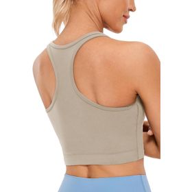 Ghassy Co CRS004 Racerback Running Yoga Egzersiz Fitness Bej Spor Sütyen
