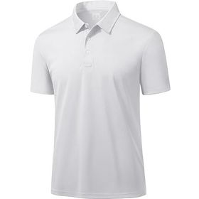 Ghassy Co. Golf Beyaz Dry Fit Classic Tenis Casual Polo Yaka Erkek T-shirt
