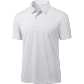 Ghassy Co. Golf Beyaz Dry Fit Classic Tenis Casual Polo Yaka Erkek T-shirt