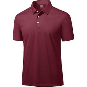 Ghassy Co. Golf Bordo Dry Fit Classic Tenis Casual Polo Yaka Erkek T-shirt