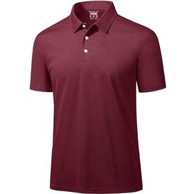 Ghassy Co. Golf Bordo Dry Fit Classic Tenis Casual Polo Yaka Erkek T-shirt