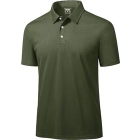 Ghassy Co. Golf Haki Dry Fit Classic Tenis Casual Polo Yaka Erkek T-shirt