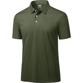 Ghassy Co. Golf Haki Dry Fit Classic Tenis Casual Polo Yaka Erkek T-shirt