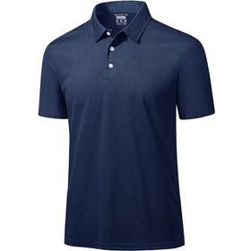 Ghassy Co. Golf Lacivert Dry Fit Classic Tenis Casual Polo Yaka Erkek T-shirt