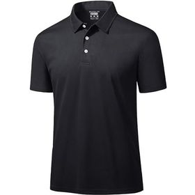Ghassy Co. Golf Siyah Dry Fit Classic Tenis Casual Polo Yaka Erkek T-shirt