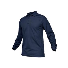 Ghassy Co. Jersey Lacivert Golf Polo Gömlek Pike Performans Taktik Askeri Uzun Kollu Erkek T-shirt
