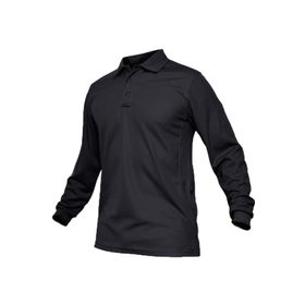 Ghassy Co. Jersey Siyah Golf Polo Gömlek Pike Performans Taktik Askeri Uzun Kollu Erkek T-shirt