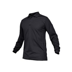 Ghassy Co. Jersey Siyah Golf Polo Gömlek Pike Performans Taktik Askeri Uzun Kollu Erkek T-shirt