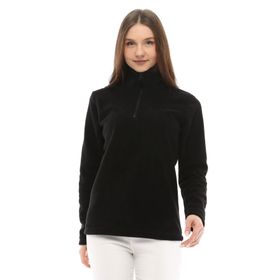 Ghassy Co. Kadın Siyah Yarım Fermuarlı Sweatshirt