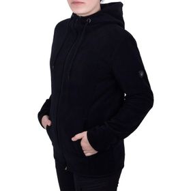 Ghassy Co. Kapşonlu Fermuarlı Bordo Kadın Polar Sweatshirt