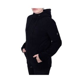 Ghassy Co. Kapşonlu Fermuarlı Bordo Kadın Polar Sweatshirt