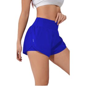 Ghassy Co Saks Kadın 2 in 1 Running Sports Athletic Gym Telefon Cepli Kısa Taytlı Şort